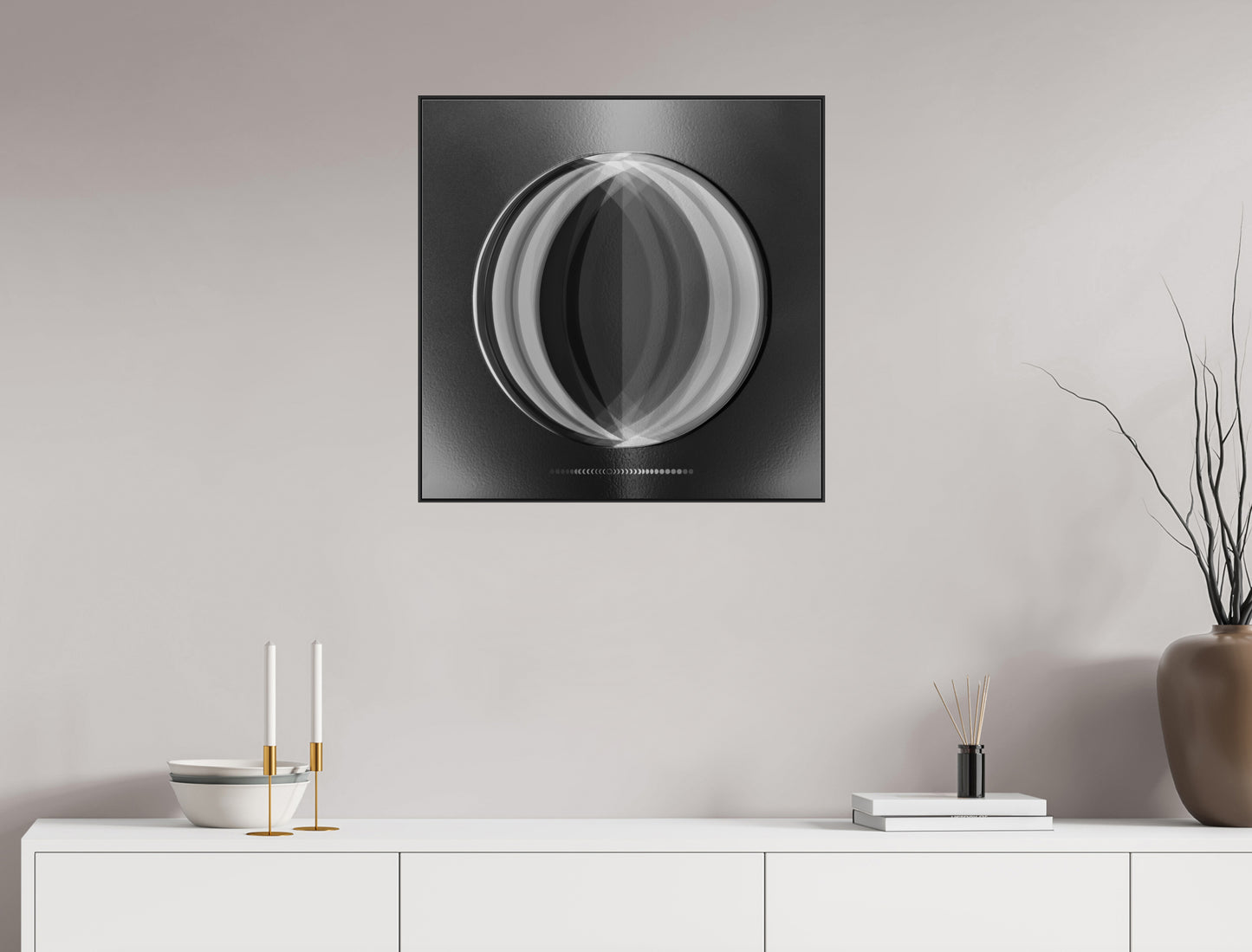Art Piece-APOLLO 11's MOON PHASES OVERLAY, JULY '69