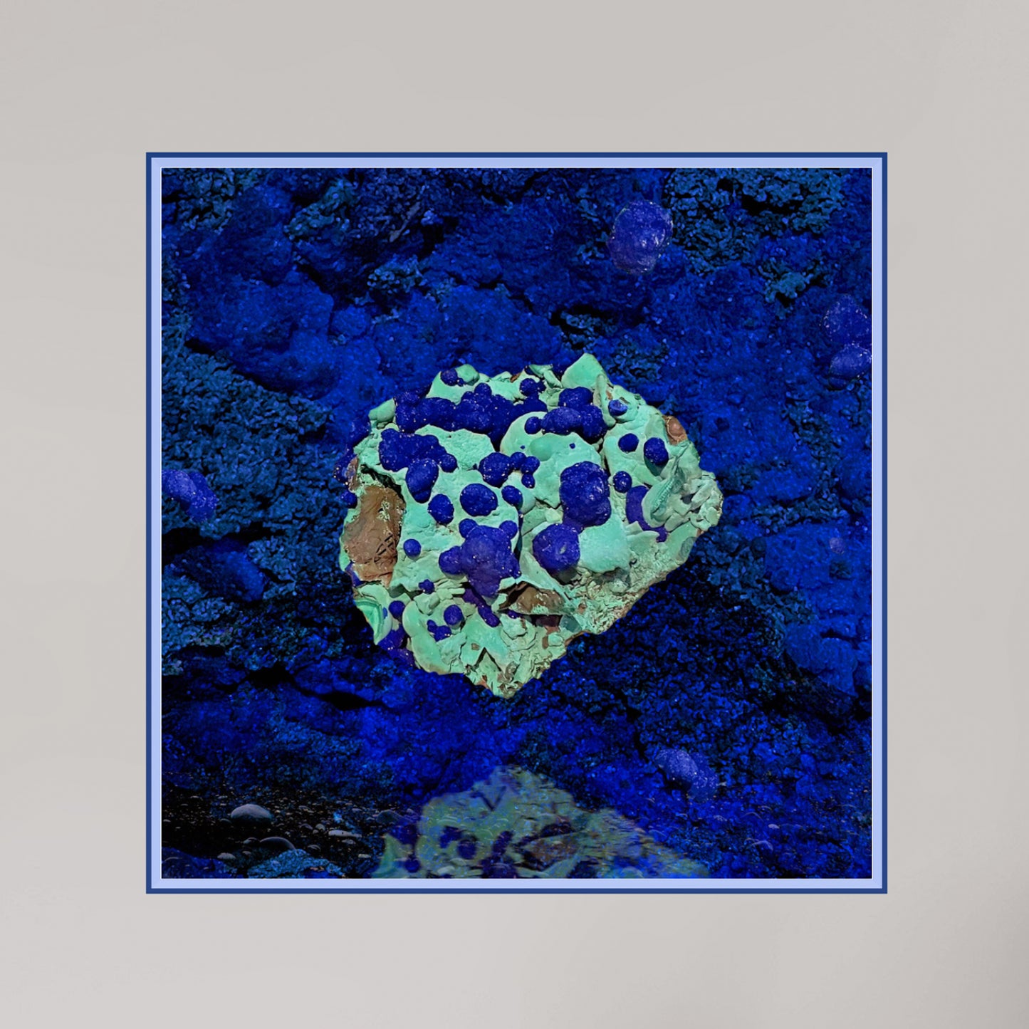 Limitierte Edition digitale Collage von Theresa Lambrecht, inspiriert von der Natur, Naturkundemuseum Berlin, Kristalle und Steine, Art for sale