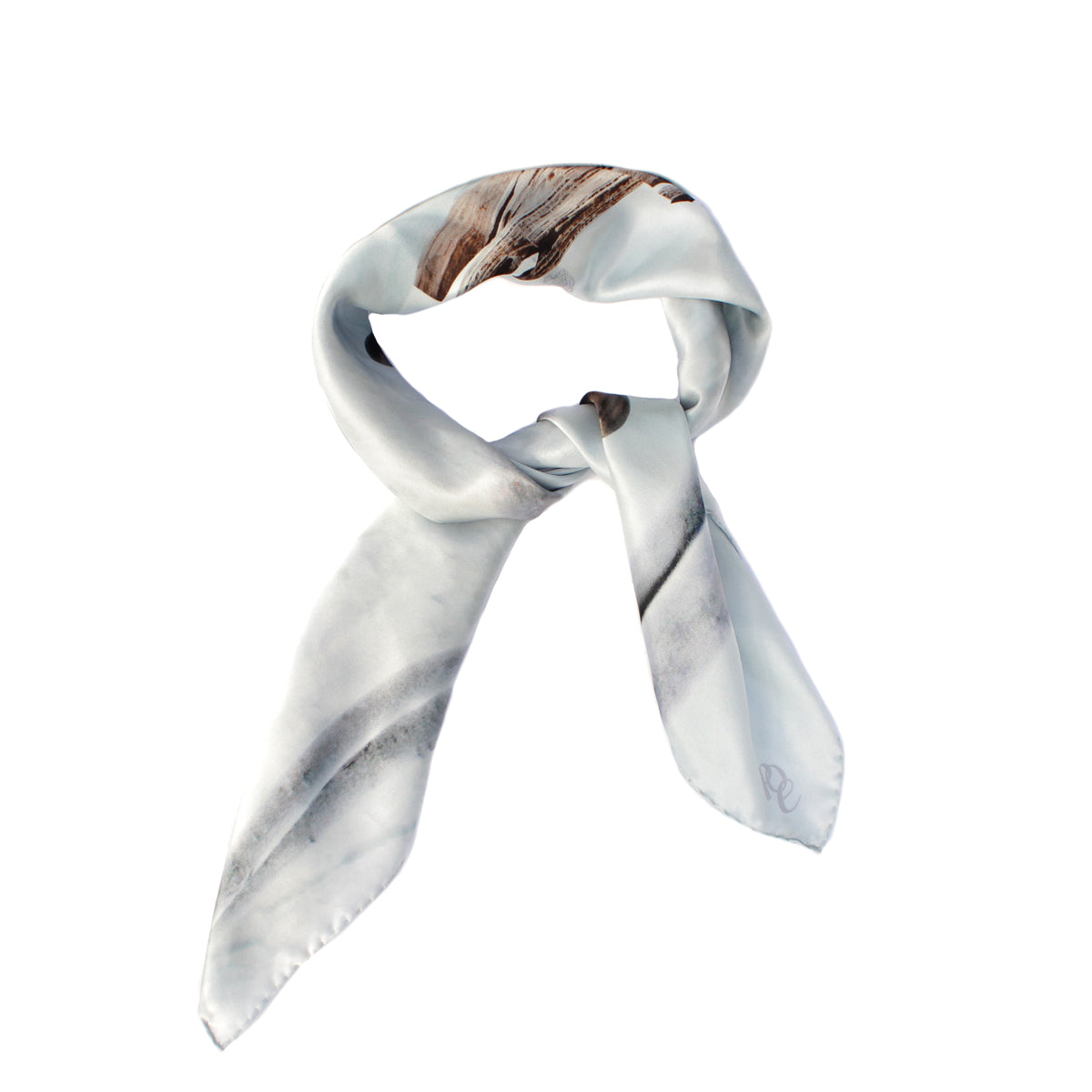 Exklusives Seidentuch mit Kunstprint von Theresa Lambrecht, KaDeWe Tuch Kollektion, hochwertige bunte Seidentücher