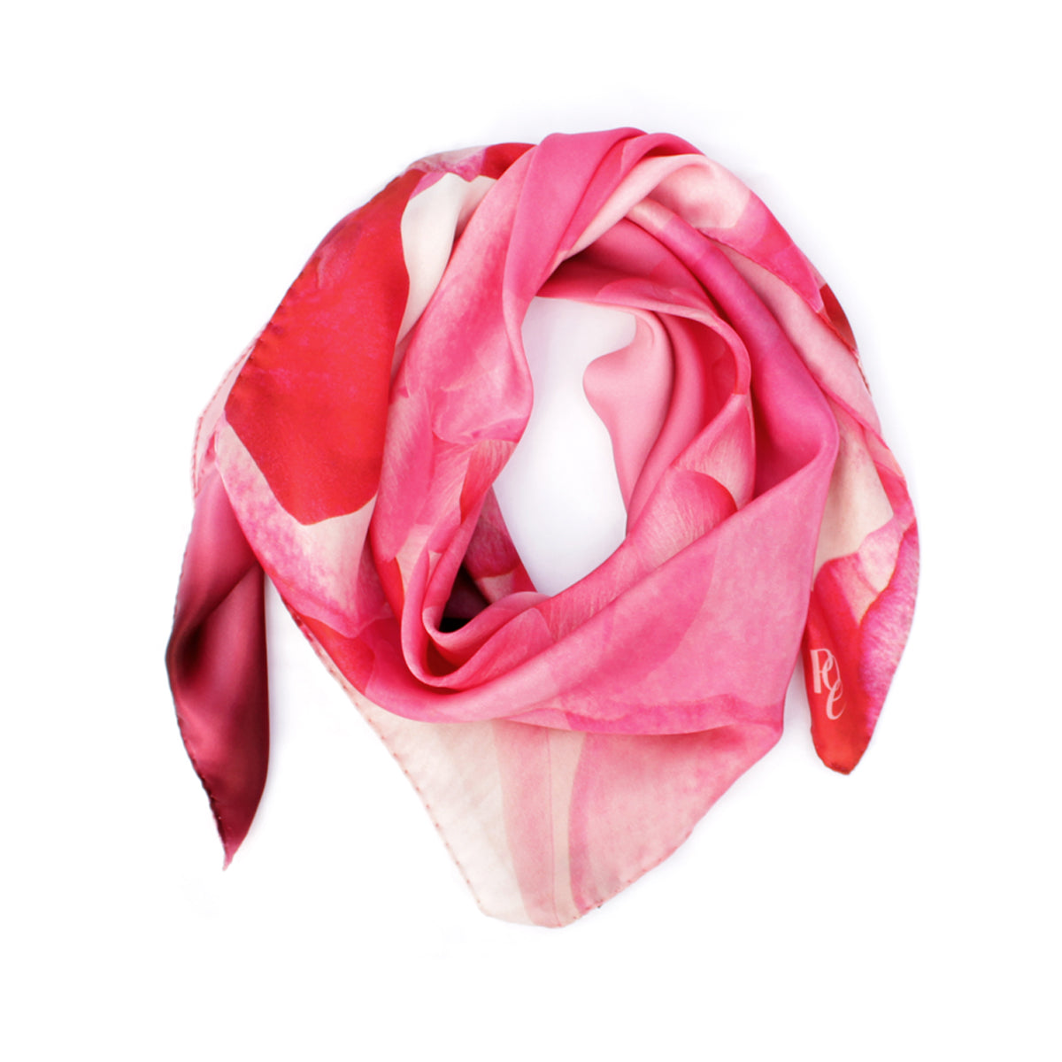 Exklusives Seidentuch mit Kunstprint von Theresa Lambrecht, KaDeWe Tuch Kollektion, hochwertige bunte Seidentücher