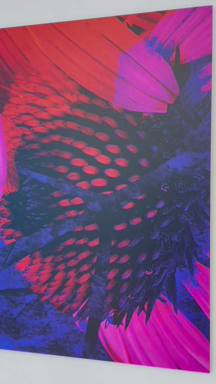 Exklusives Kunstwerk 'brave' von Theresa Lambrecht und Karolin Kruger, digitale Collage, die Mut und Naturverbundenheit darstellt, auf hochwertigem Alu-Dibond.
